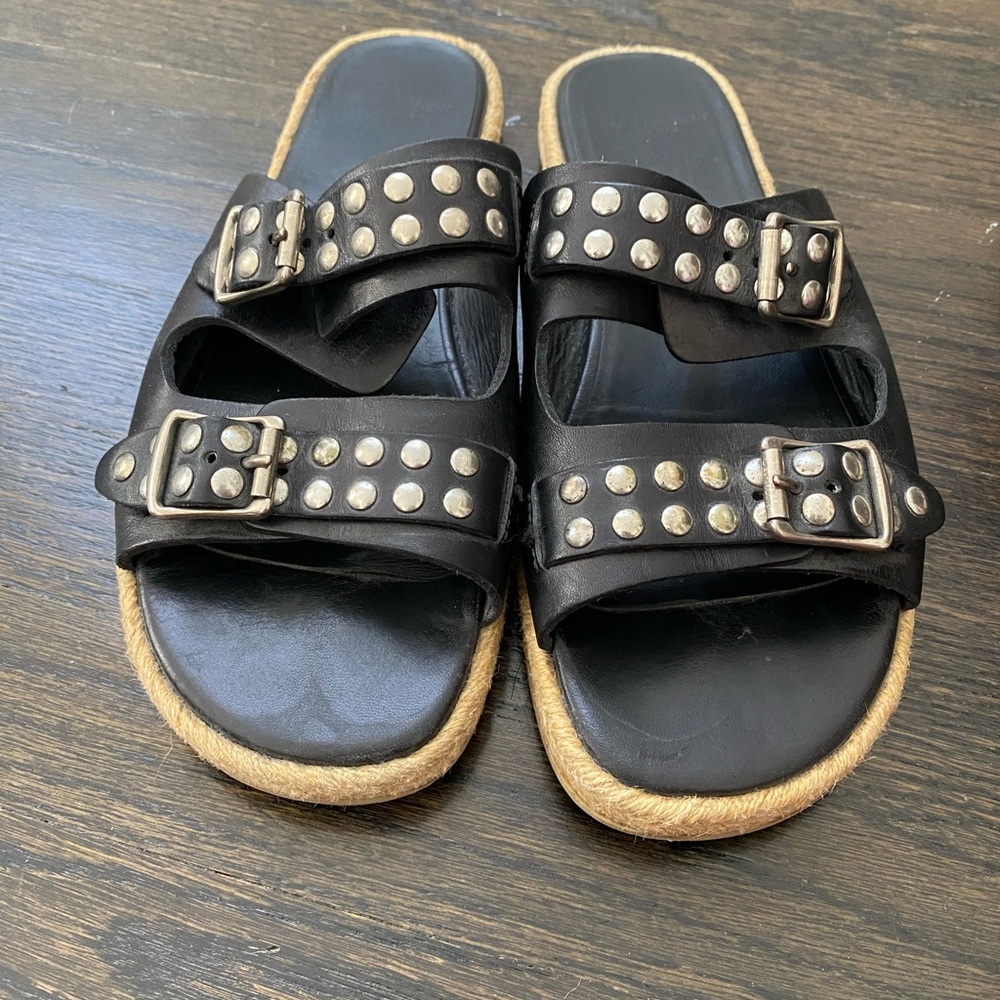 Yves Saint Laurent Leather Espadrille size 9